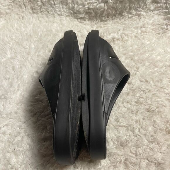 OOFOS OOahh Recovery Slides Sport Flex Black Sandals M SZ9 W SZ11 - Picture 5 of 9